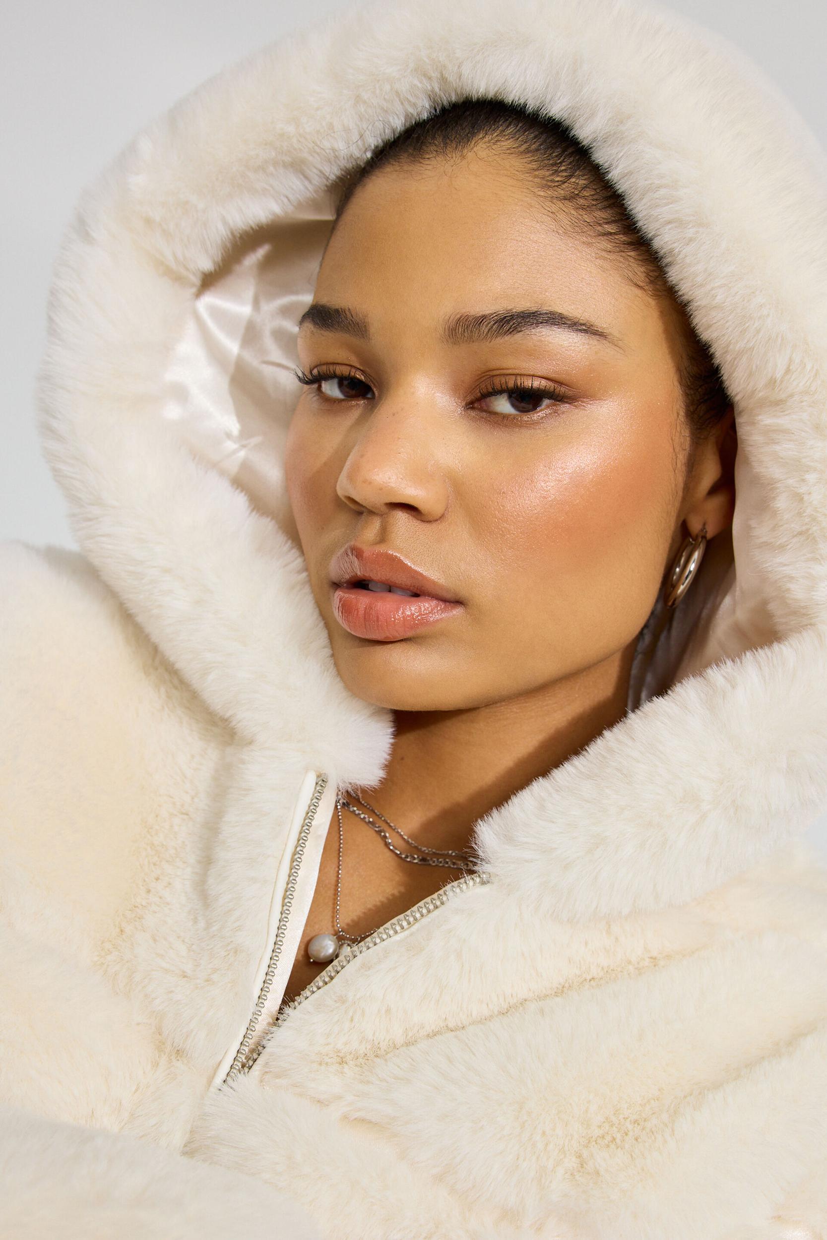 Faux-Fur Puffer Jacket Product Image