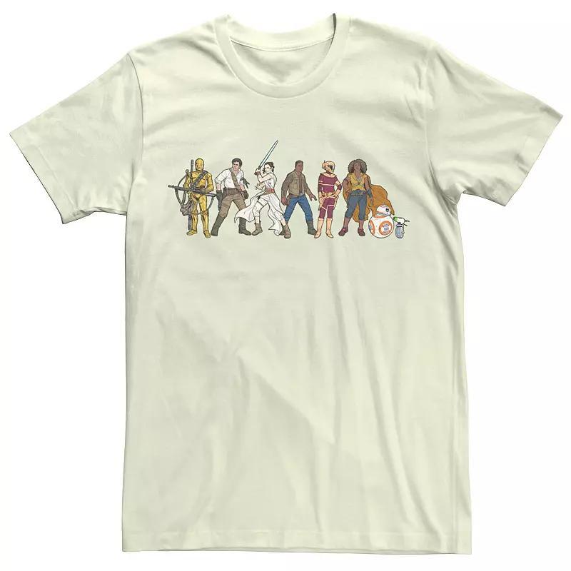 Men's Star Wars The Rise of Skywalker Rebel Line Tee, Size: 3XL, Natural Product Image
