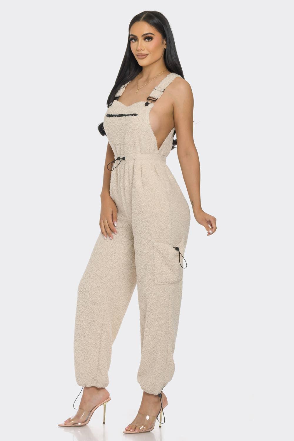 Cozy Fleece Overalls Product Image