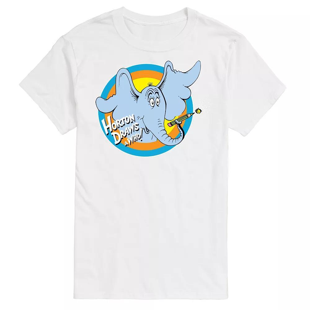 Big & Tall Dr Suess Horton Draws A Who Tee, Mens Product Image