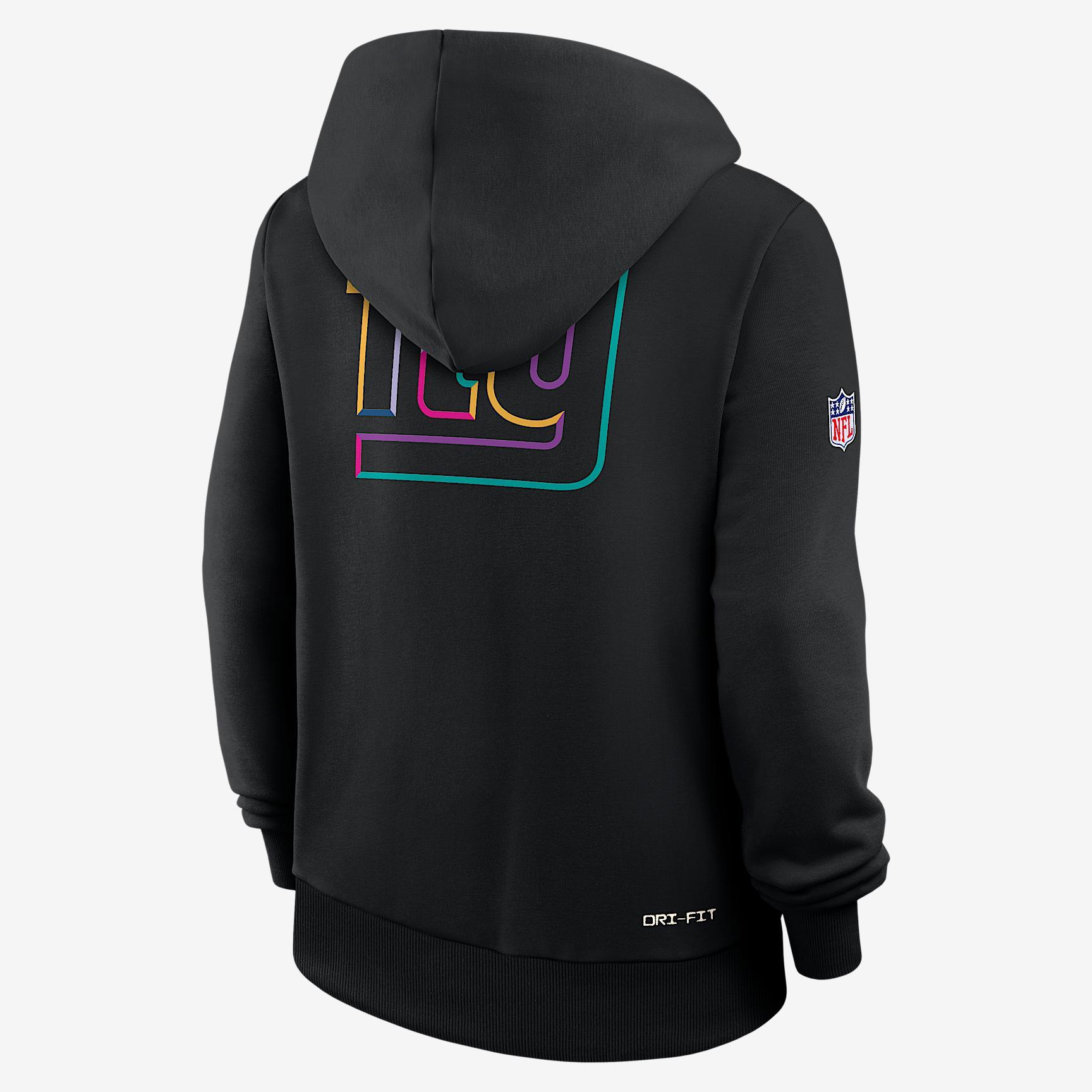 New York Giants Crucial Catch Women's Nike Dri-FIT NFL Pullover Hoodie Product Image
