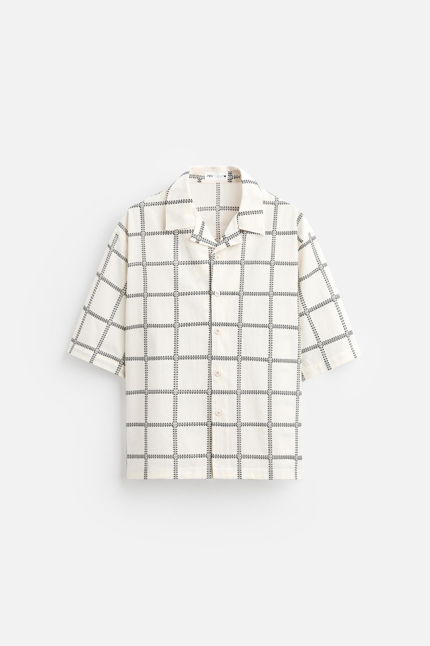 EMBROIDERED PLAID SHIRT Product Image