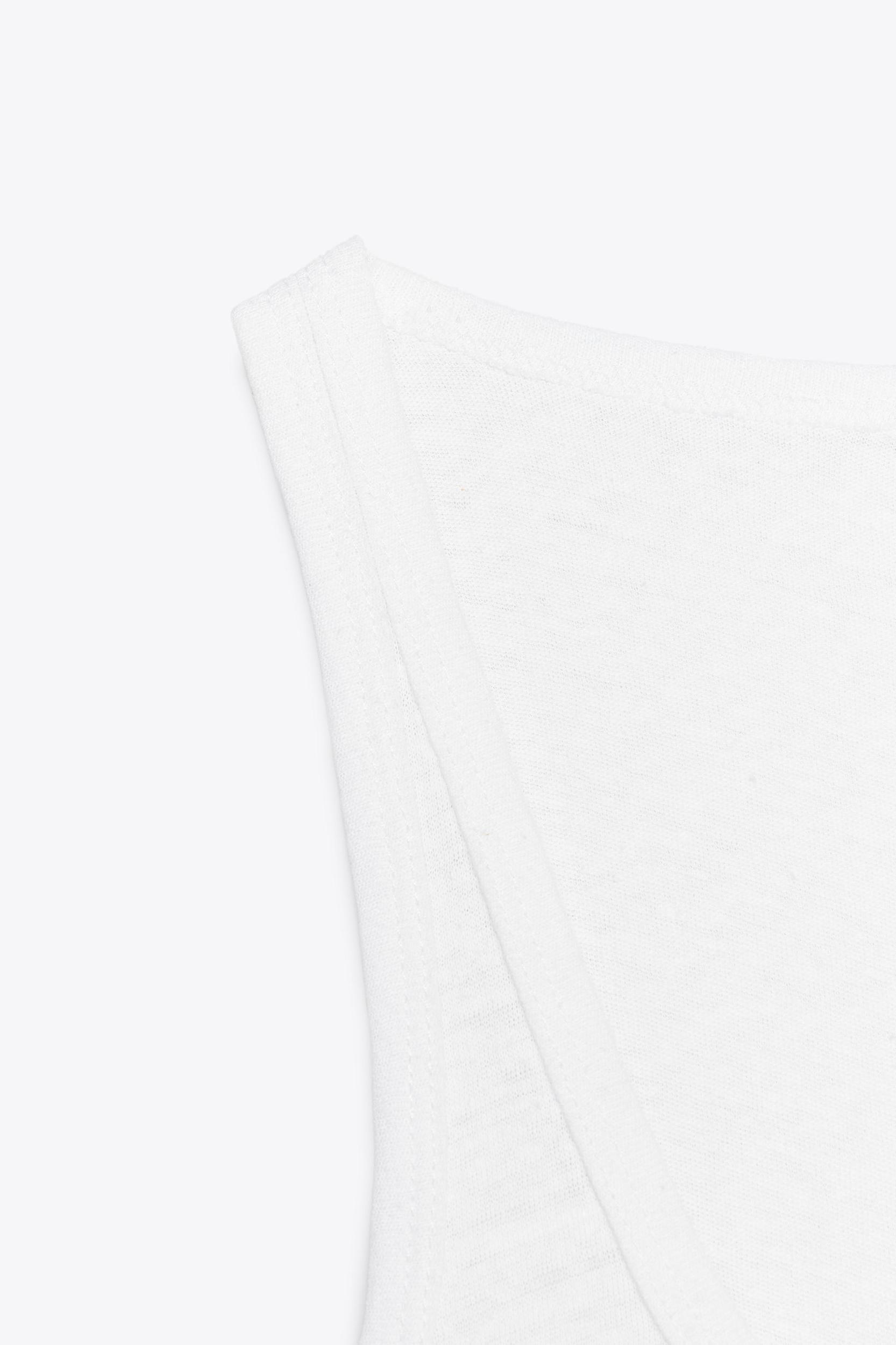 COTTON AND LINEN BLEND T-SHIRT Product Image