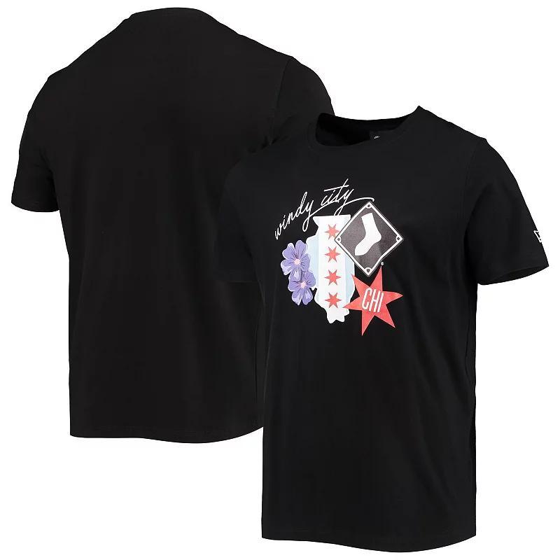 Men's New Era Black Chicago White Sox City Cluster T-Shirt, Size: XL Product Image