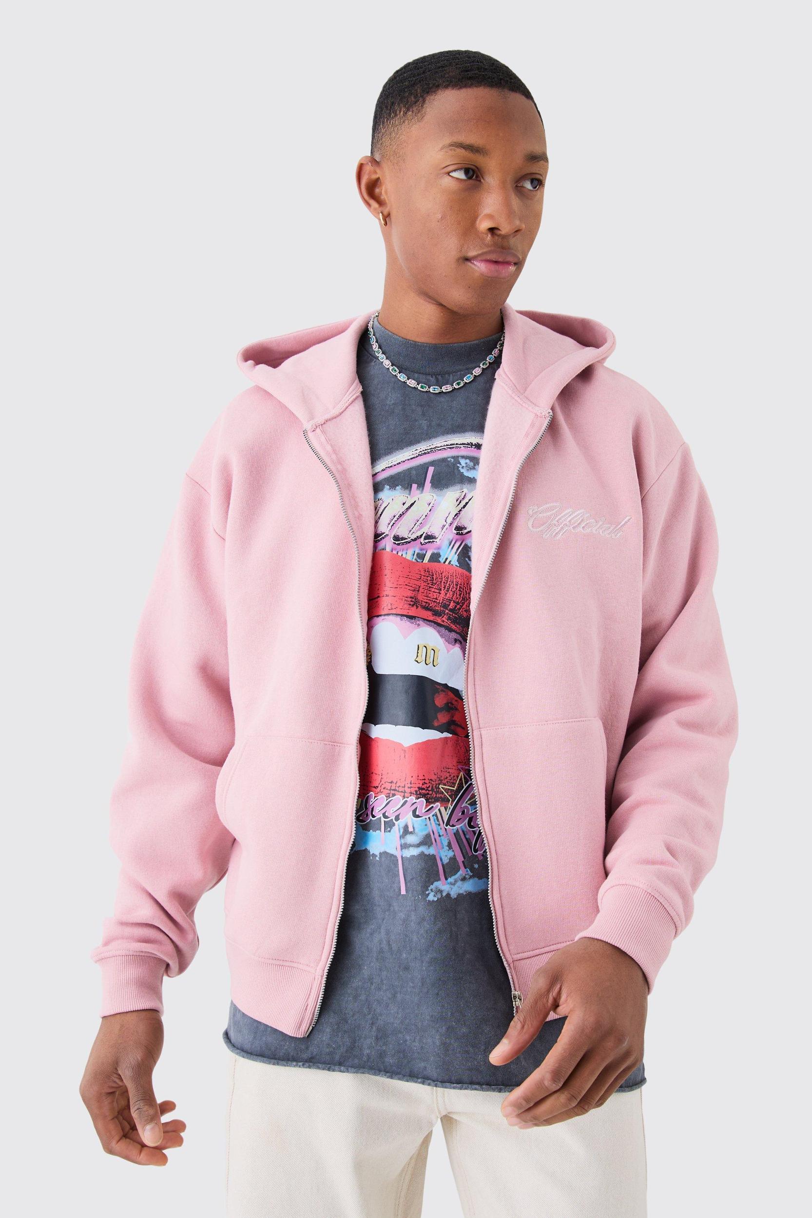 Official Boxy Fit Zip Through Hoodie | boohooMAN USA Product Image
