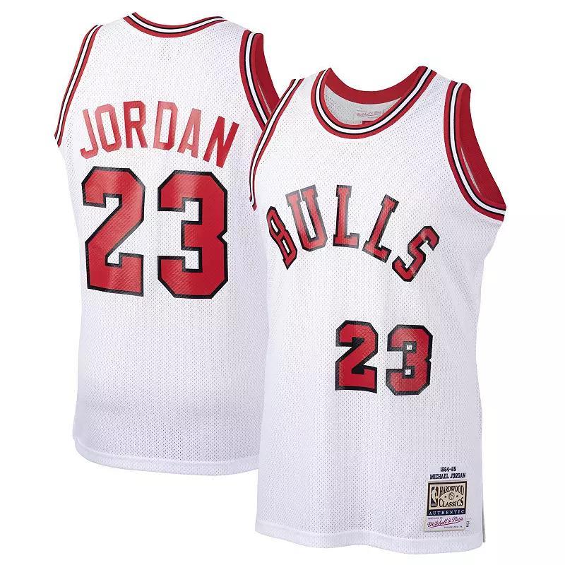 Mens Mitchell & Ness Michael Jordan Chicago Bulls 1984-85 Hardwood Classics Rookie Authentic Jersey Product Image