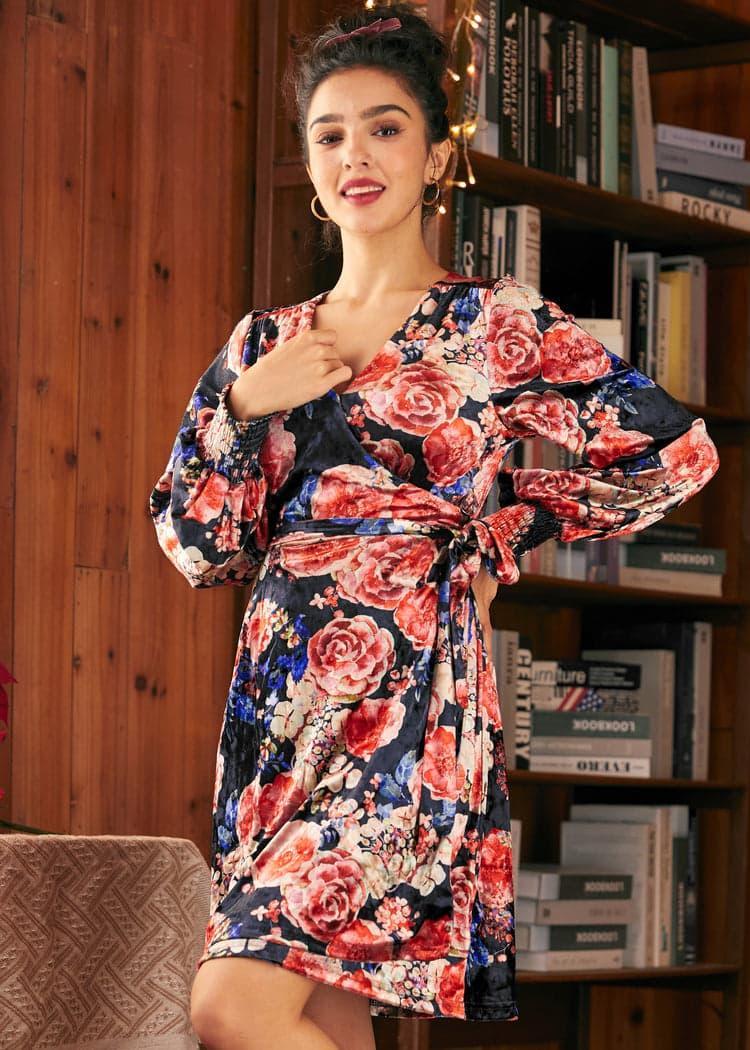 Celestial Silhouette Balloon Sleeve Dress Product Image