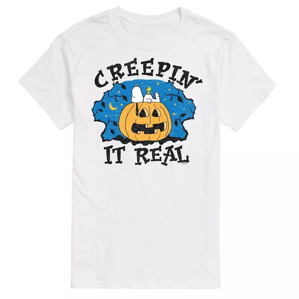 Big & Tall Peanuts Creepin It Real Tee, Mens Product Image