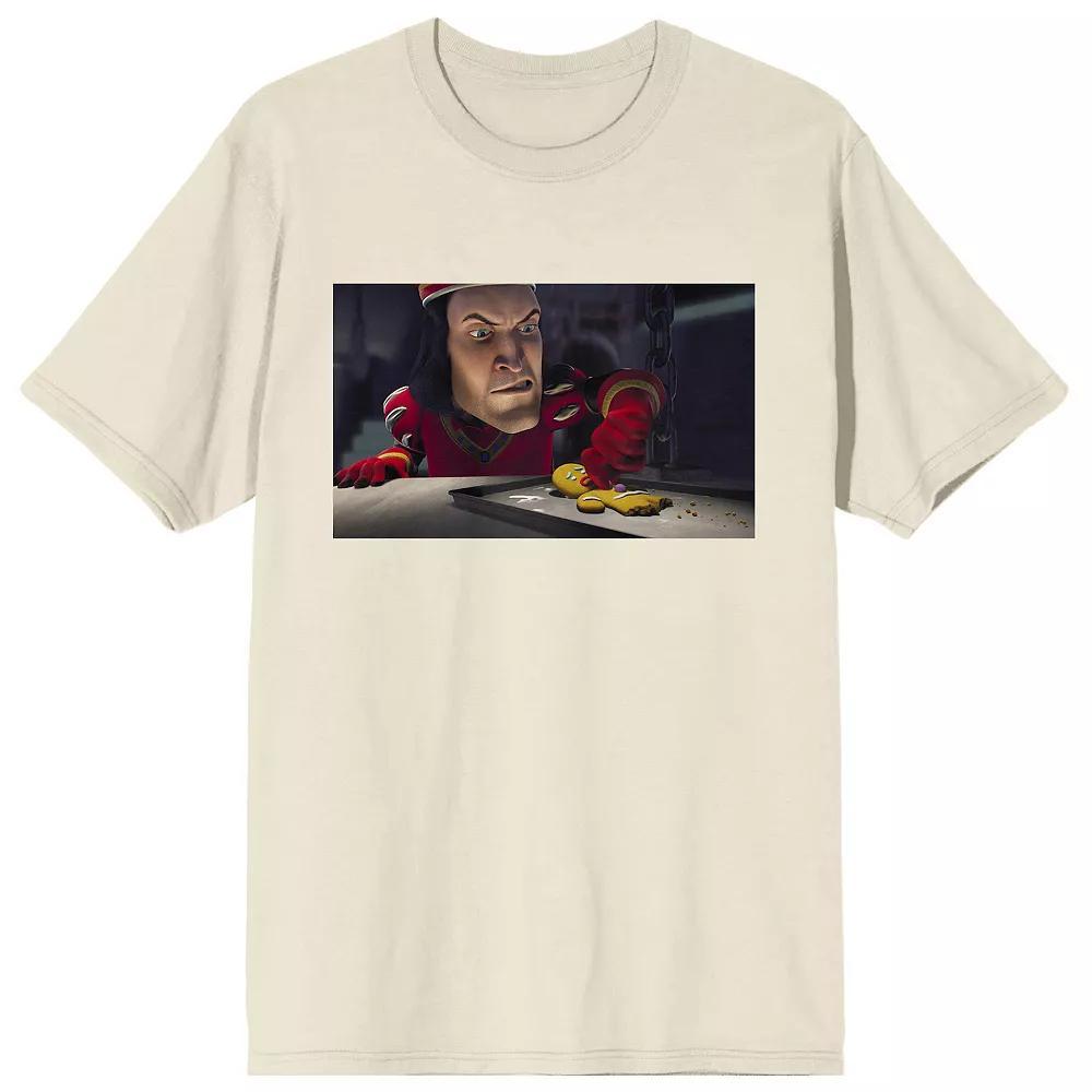 Men's Shrek Lord Farquaad Screen Short Sleeve Graphic Tee, Size: Medium, Off White Product Image