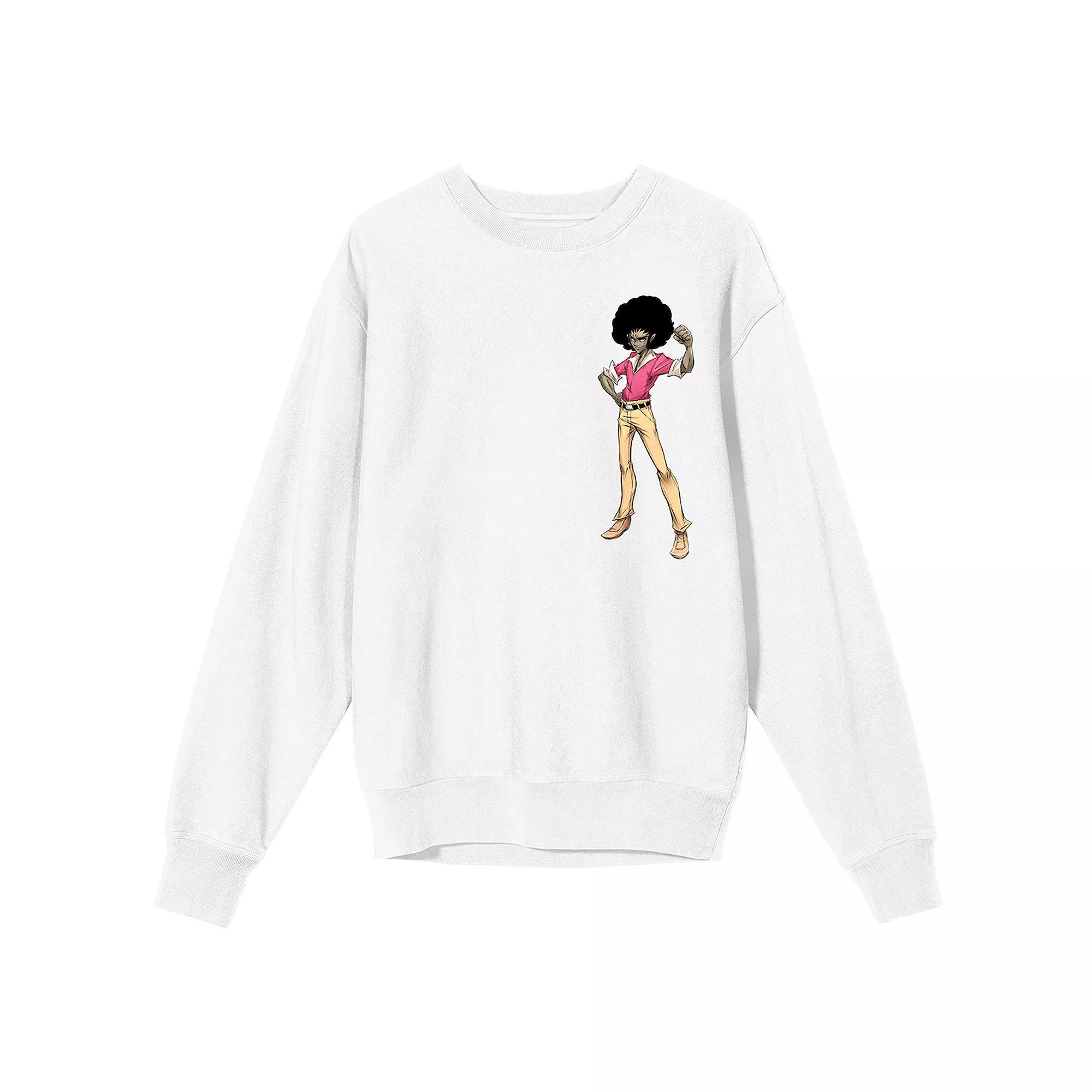 Men's Soul Beat Dante Manga Art Long Sleeve Graphic Tee, Size: XXL, White Product Image