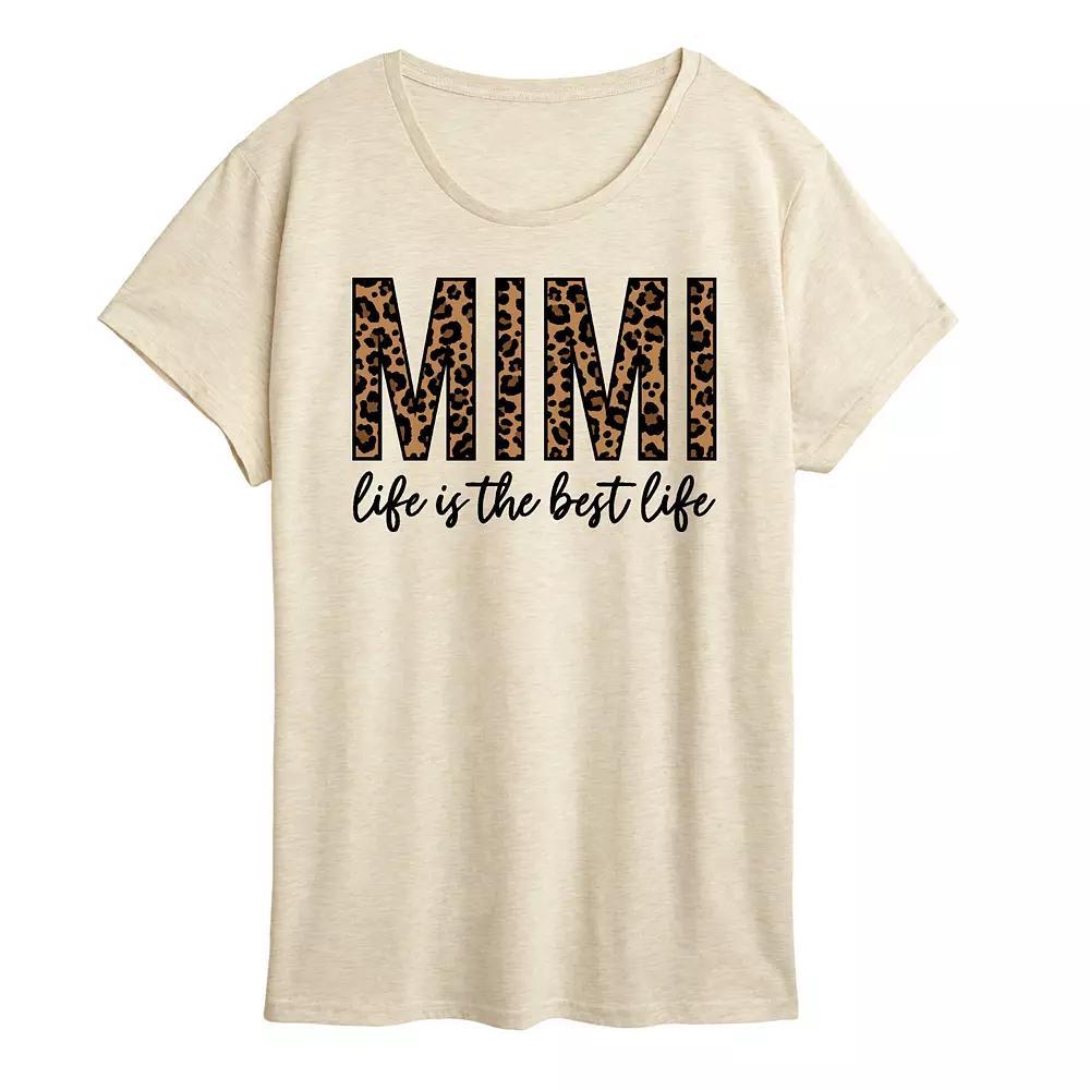 Womens Mimi Life Is The Best Life Graphic Tee Product Image