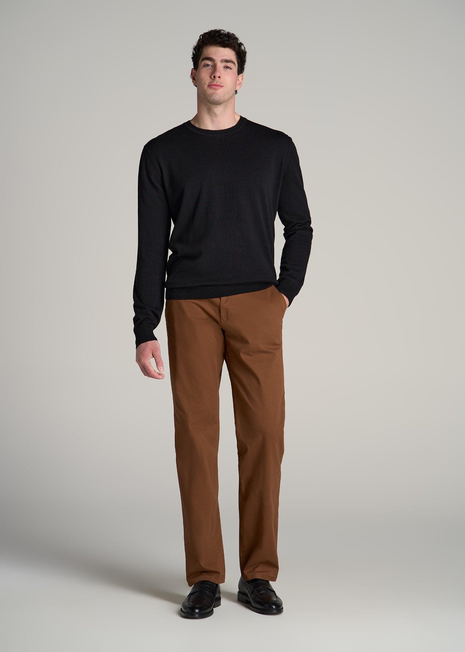 Mason RELAXED Chinos for Tall Men in Chocolate Product Image