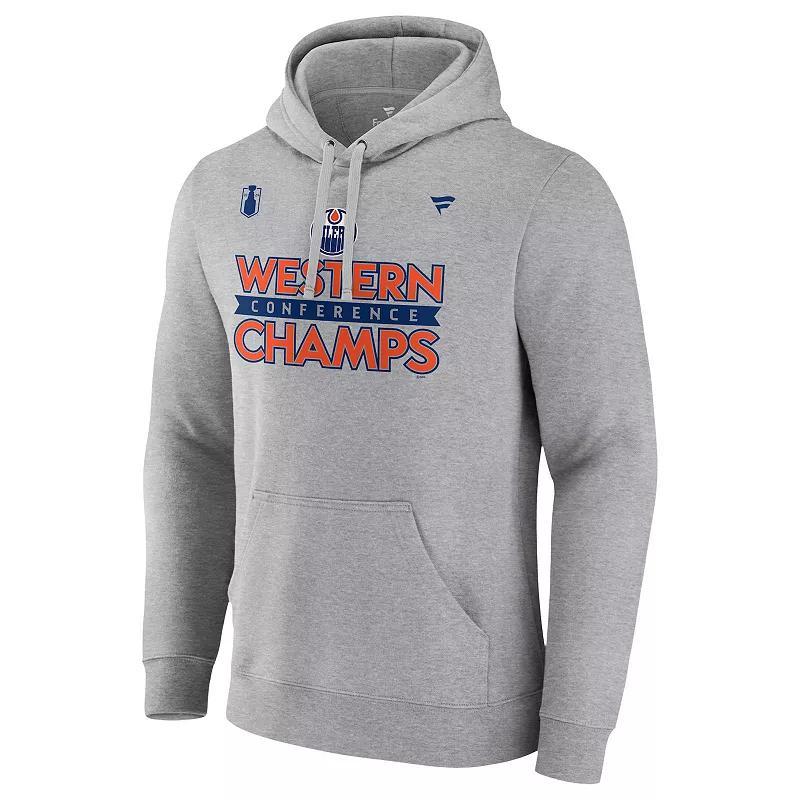 Mens Fanatics NHL Edmonton Oilers 2024 Conference Champs Locker Room Fleece Pullover Product Image