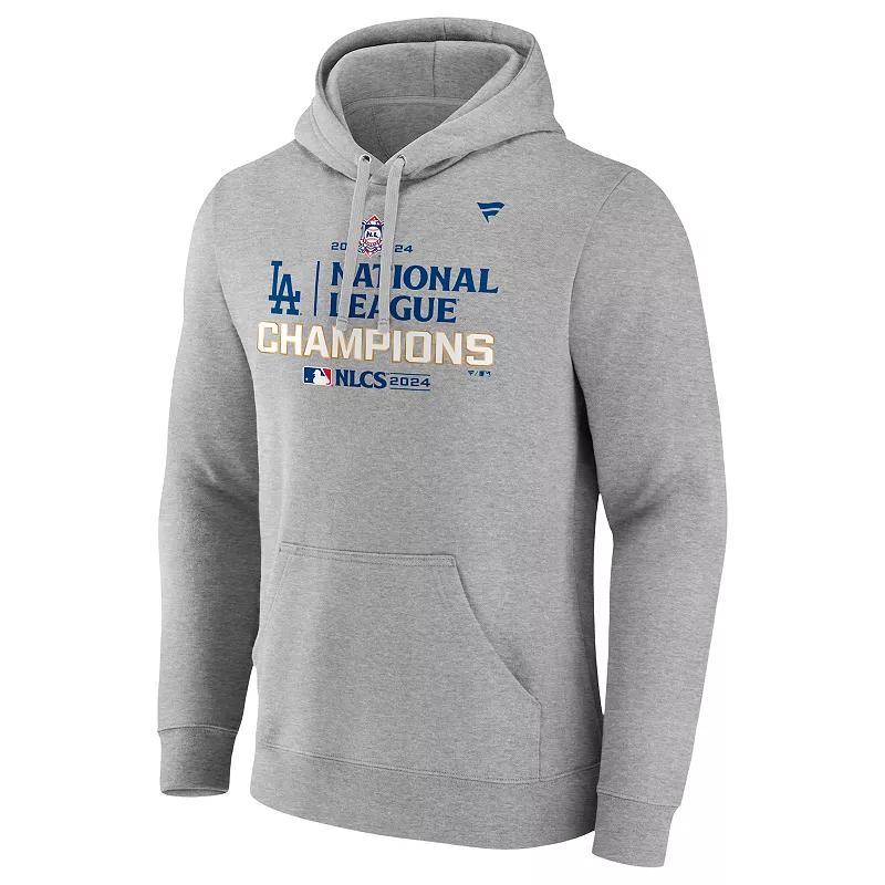 Men's Fanatics Los Angeles Dodgers MLB 2024 National League Champions Pullover Hoodie, Size: Medium, Gray Product Image