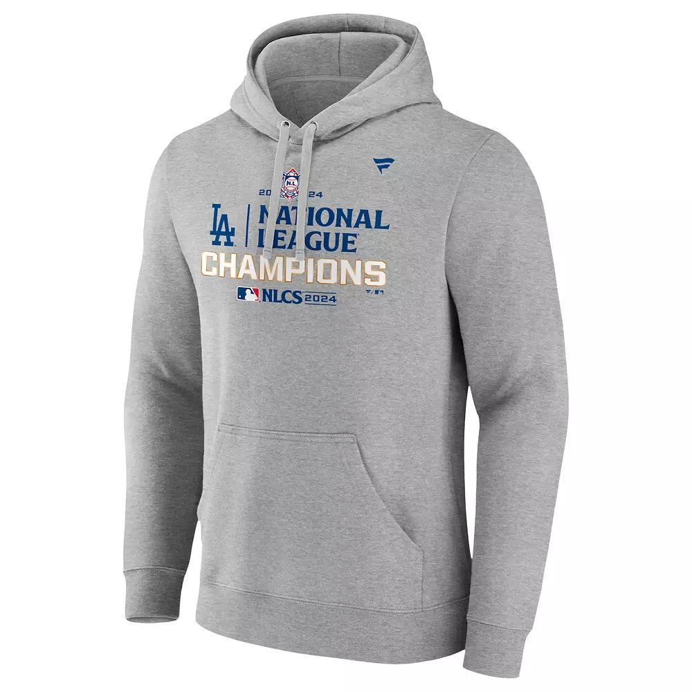 Men's Fanatics Los Angeles Dodgers MLB 2024 National League Champions Pullover Hoodie, Size: Medium, Gray Product Image
