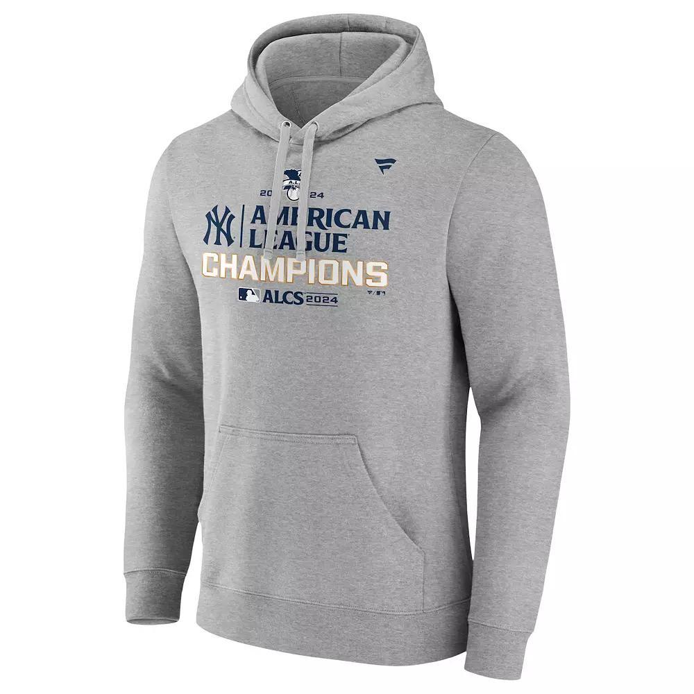 Men's Fanatics New York Yankees MLB American League Champions Pullover Hoodie, Size: Small, Gray Product Image