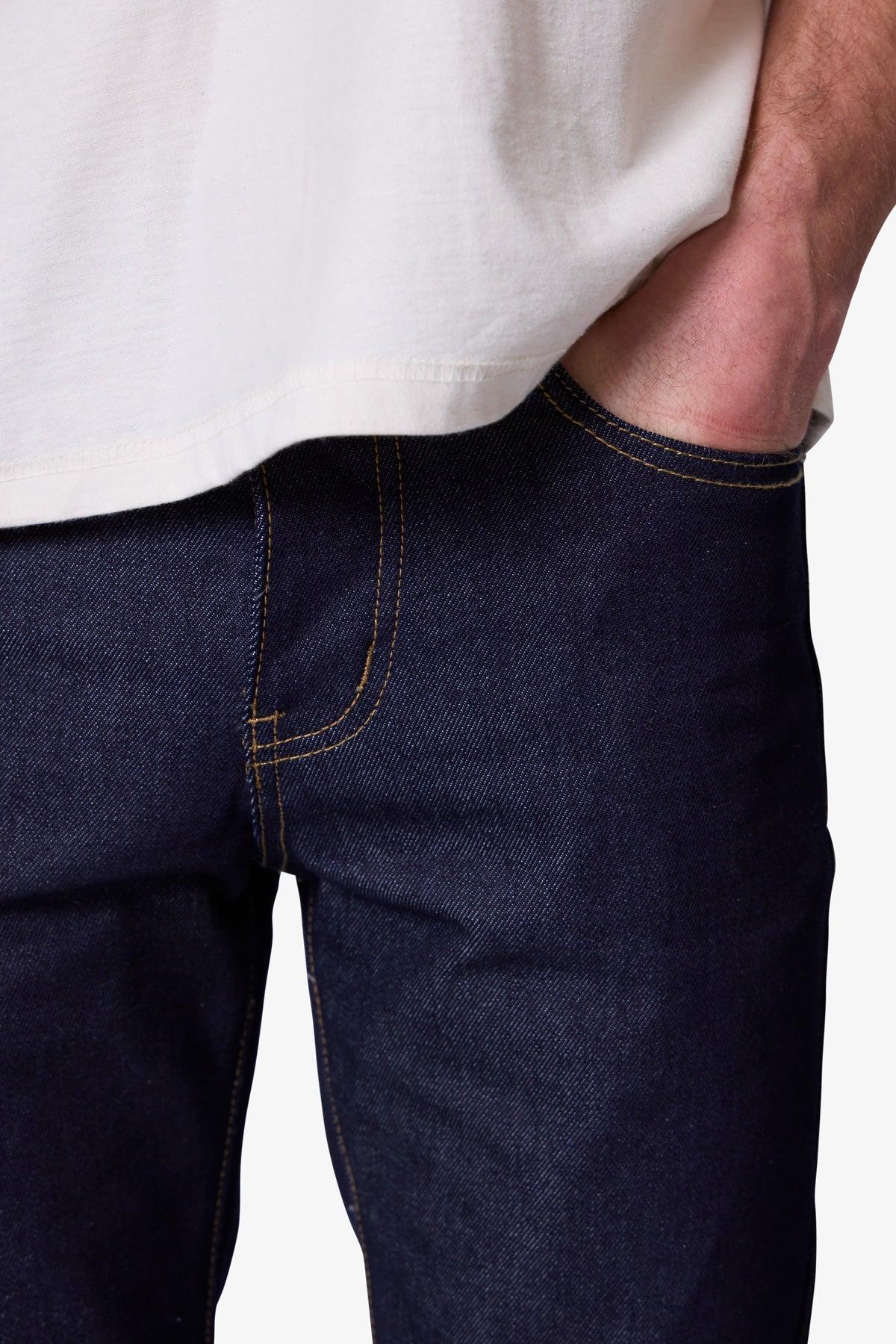 Raw Slim Denim - Rinsed Indigo Product Image