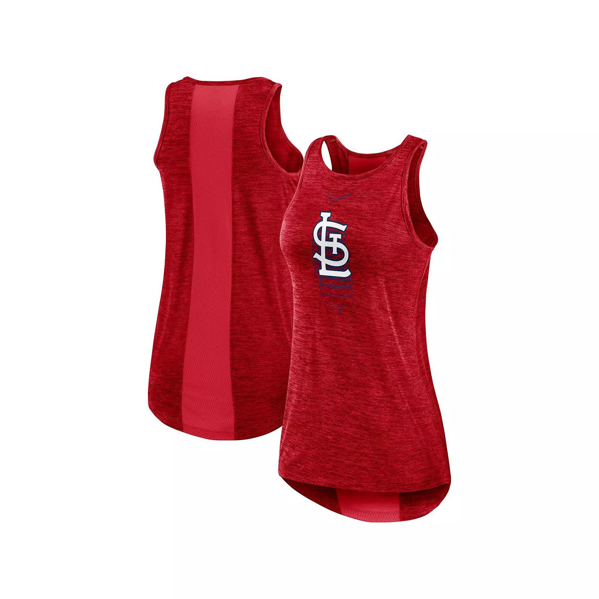 Women's Nike Red Washington Nationals Logo Fade High Neck Performance Tank Top, Size: XL Product Image