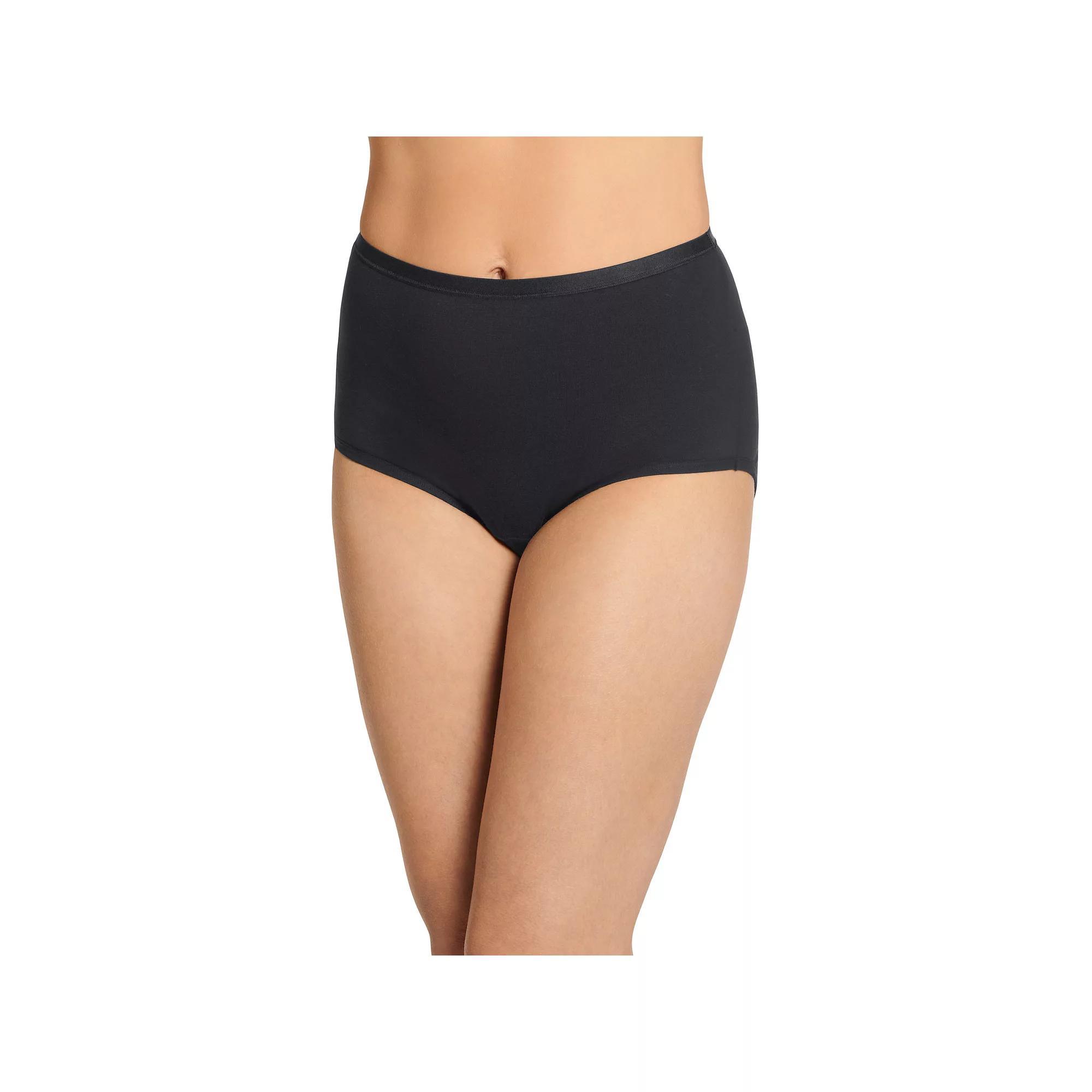 Women's Jockey® Worry Free Moderate Absorbency Brief Panty 2580, Size: Small, Light Product Image