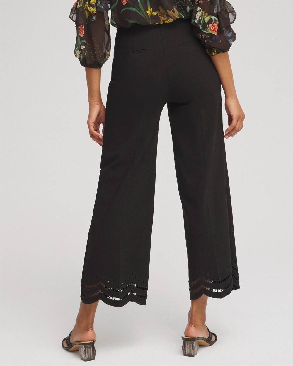 Juliet Eyelet Hem Culotte Pants Product Image