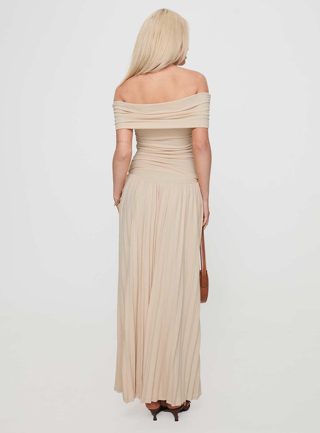 Field Of Dreams Maxi Dress Oatmeal Product Image