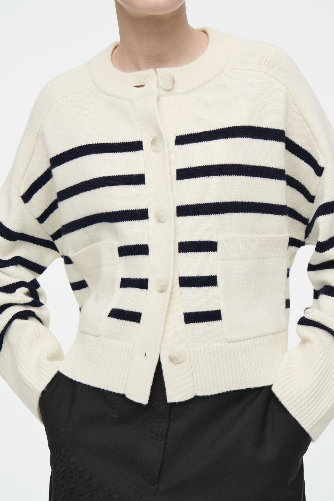WOOL CREW-NECK CARDIGAN Product Image