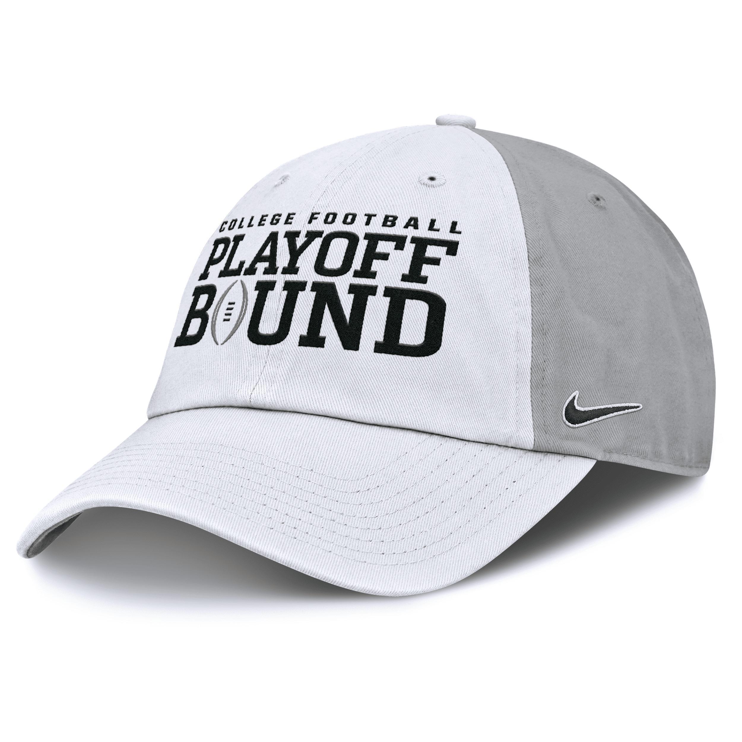 Unisex Nike White/Gray Ohio State Buckeyes 2024 College Football Playoff Club Adjustable Hat Product Image