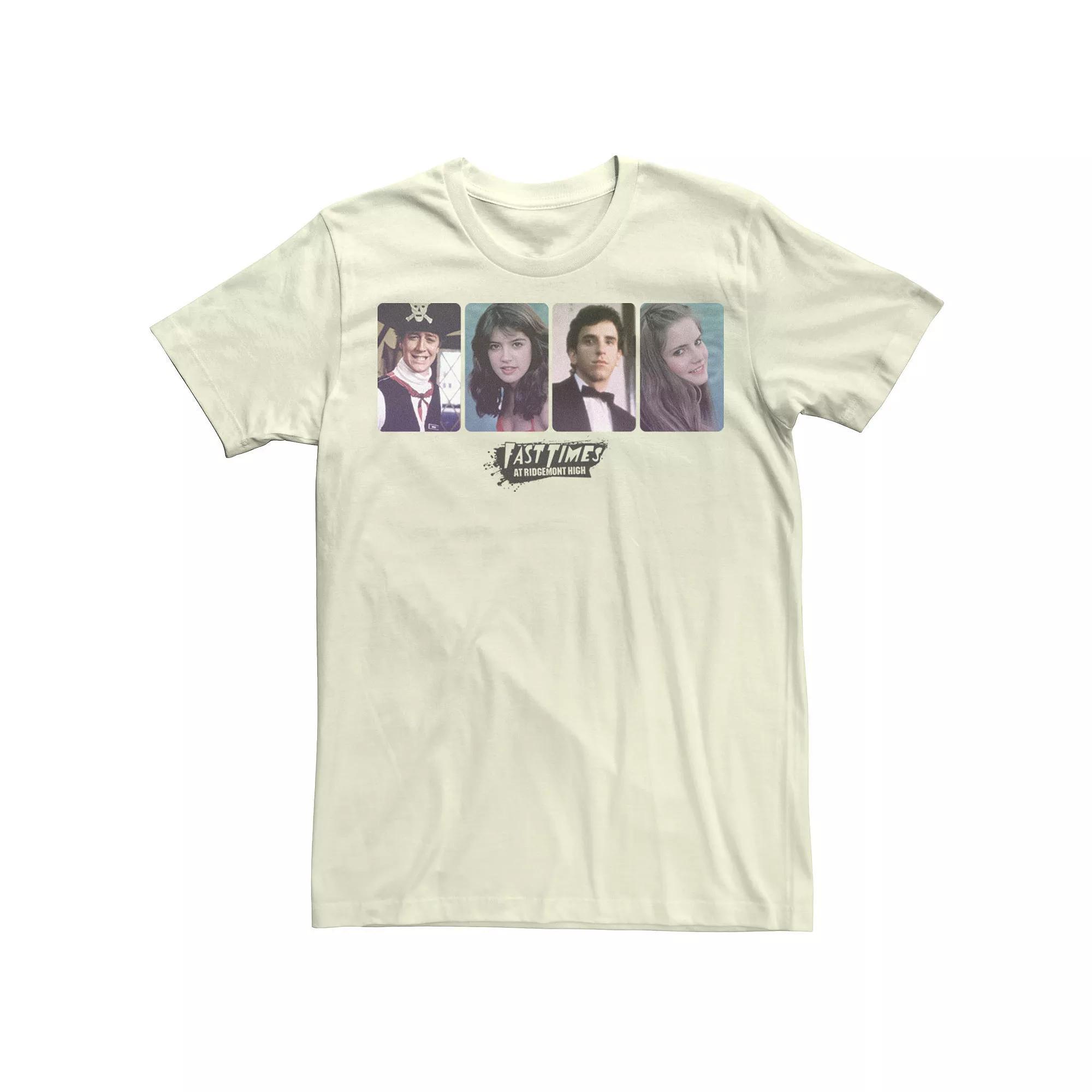 Men's Fast Times At Ridgemont High Yearbook Picture Tee, Size: Medium, Natural Product Image