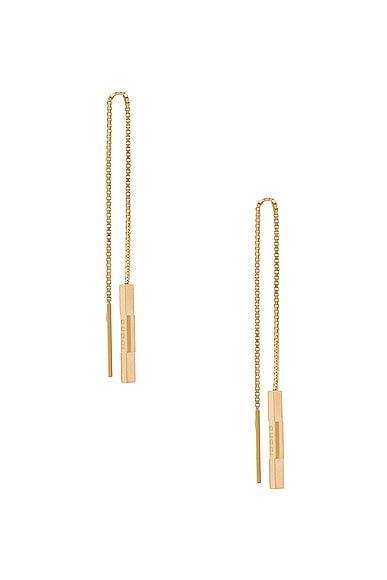 Gucci Link To Love Chain Earrings in Metallic Gold Product Image