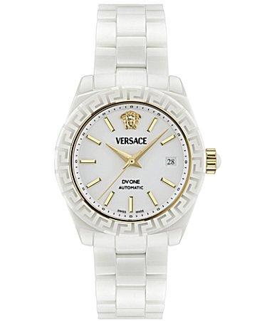 40mm DV One Automatic Watch with Bracelet Strap, White Product Image