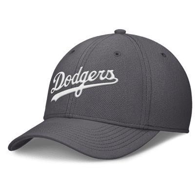 Men's Nike  Gray Los Angeles Dodgers Swoosh Performance Flex Hat, Size: Small/Medium, Grey Product Image