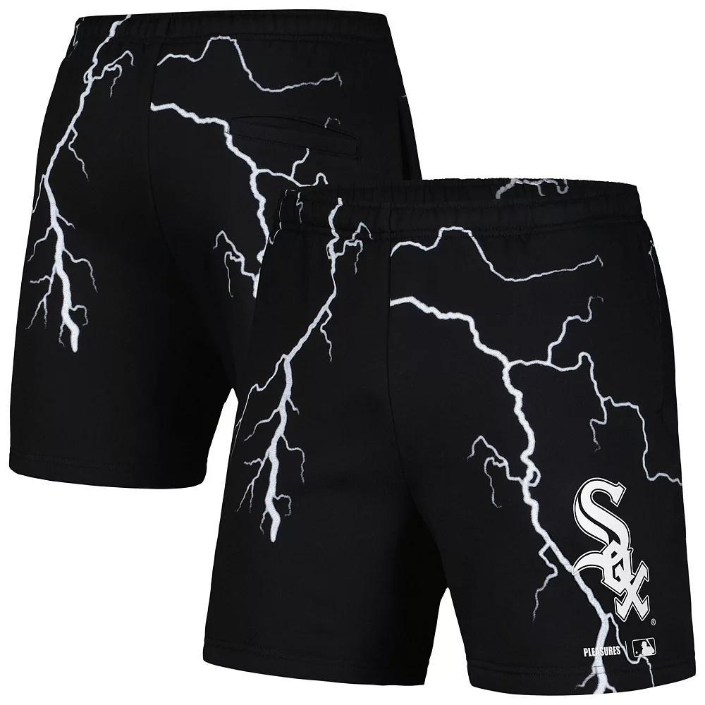 Men's PLEASURES  Black Chicago White Sox Lightning Shorts, Size: XL Product Image