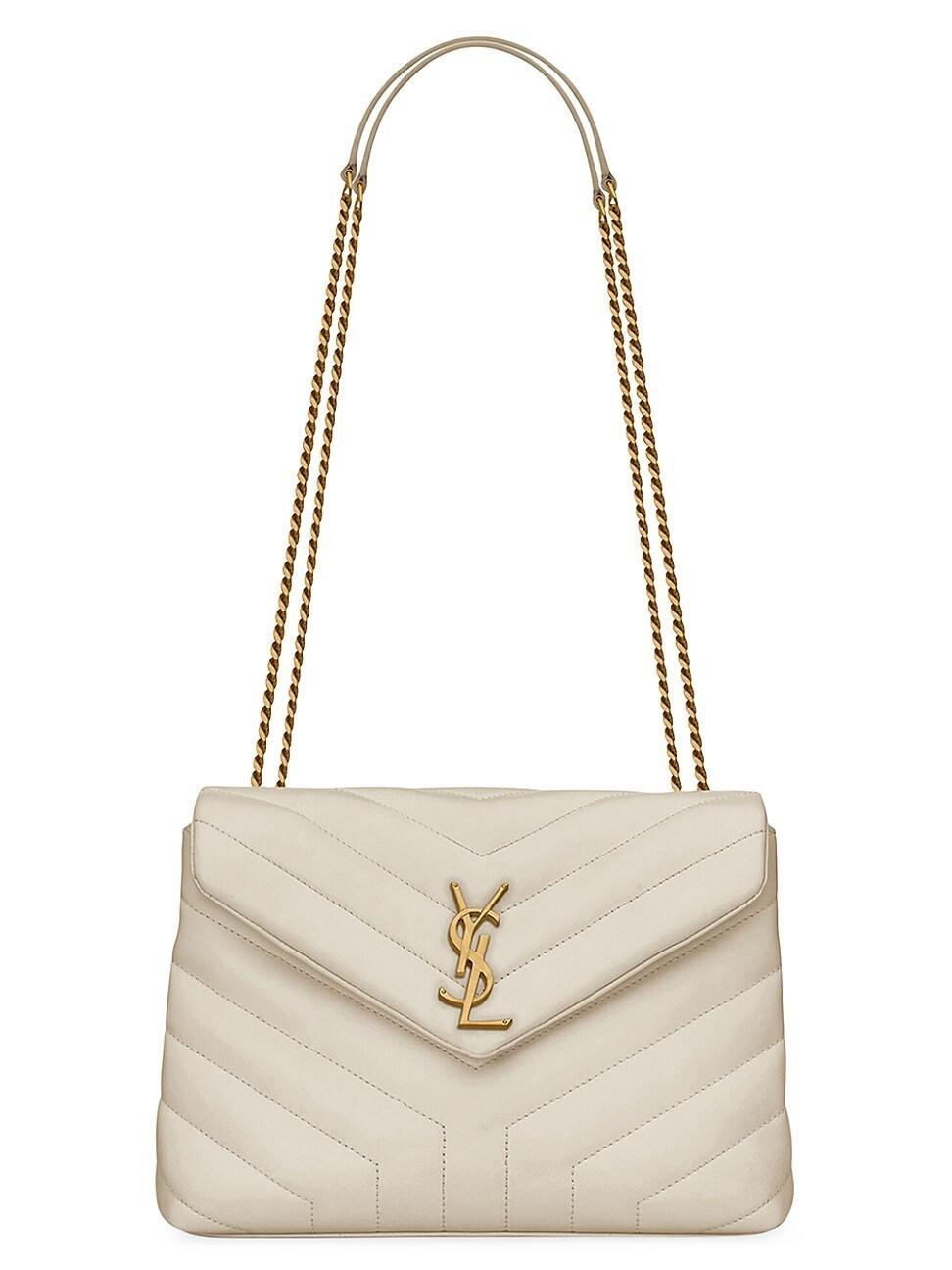 Womens Loulou Small Shoulder Bag in Quilted Leather Product Image