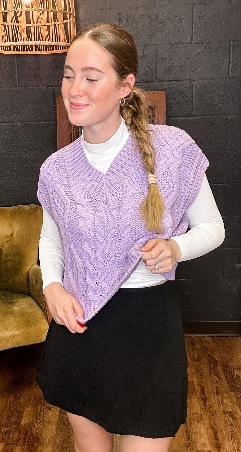 Pretty Lady Sweater Vest 3 Color Options (Small to Large) Product Image