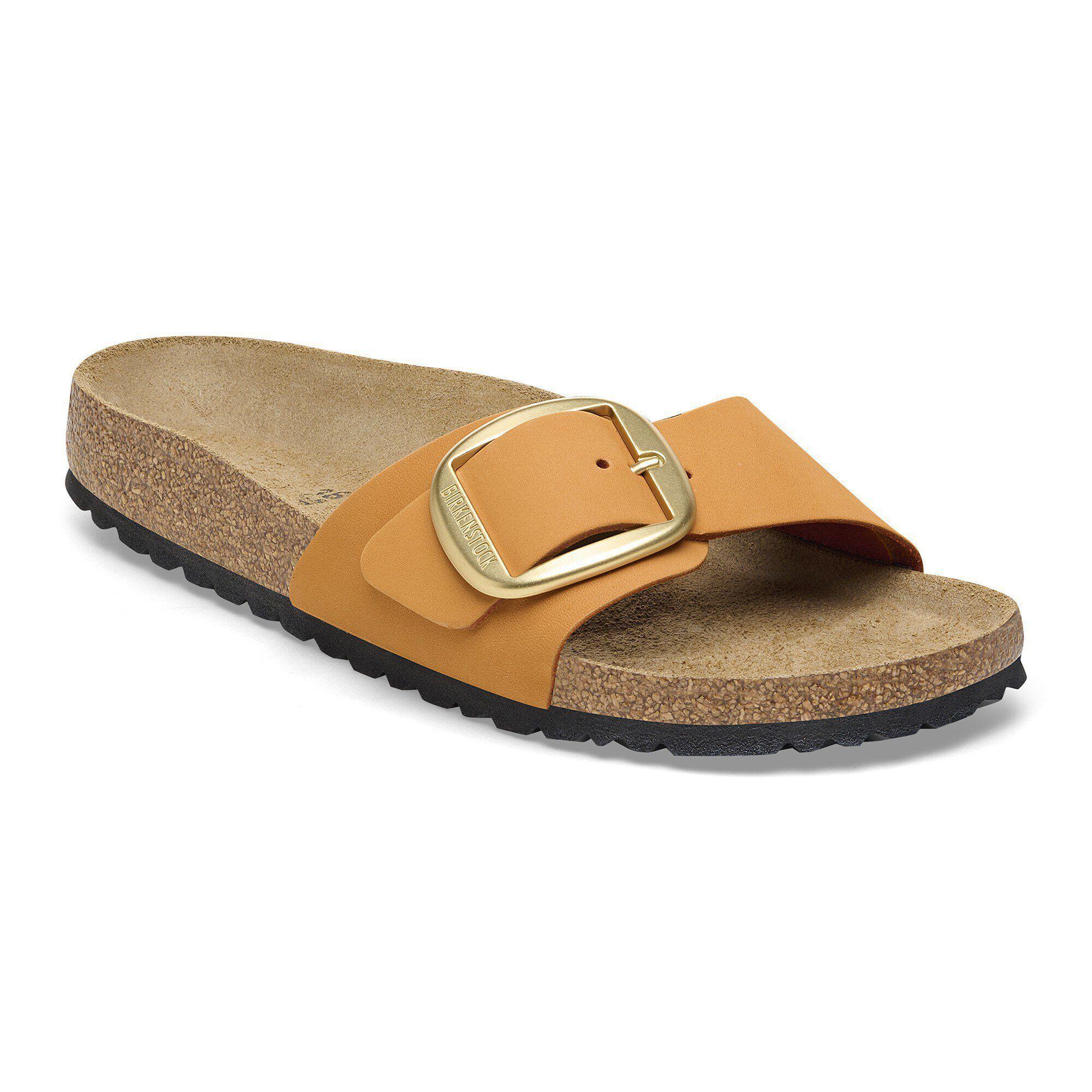 Madrid Big Buckle Nubuck Leather Ecru Product Image