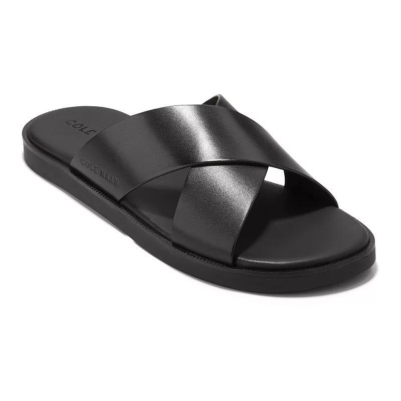 Cole Haan Mens Nantucket Cross Strap Slip On Slide Sandals Product Image