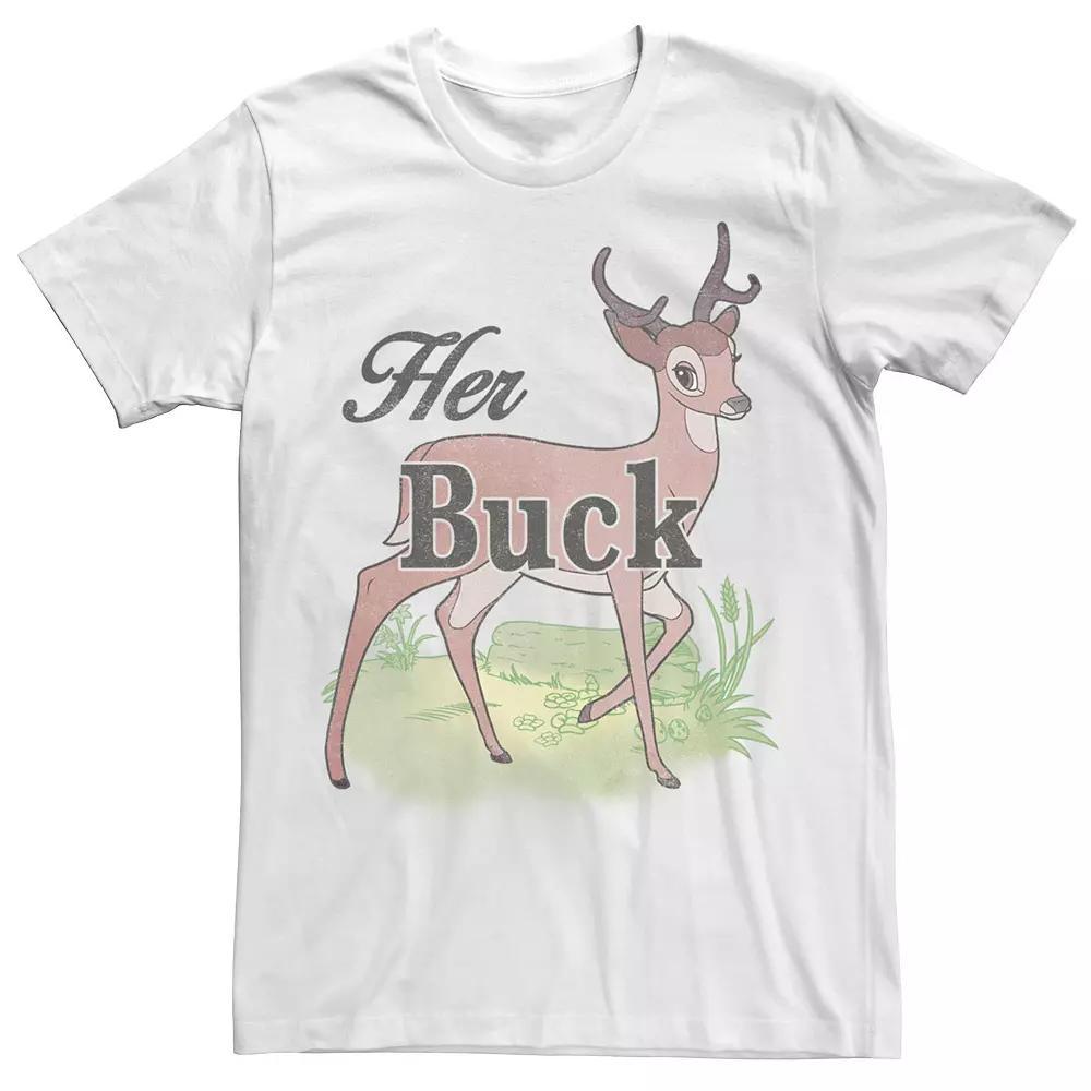 Disney's Bambi Men's Valentine's Day Her Buck Tee, Size: XS, White Product Image