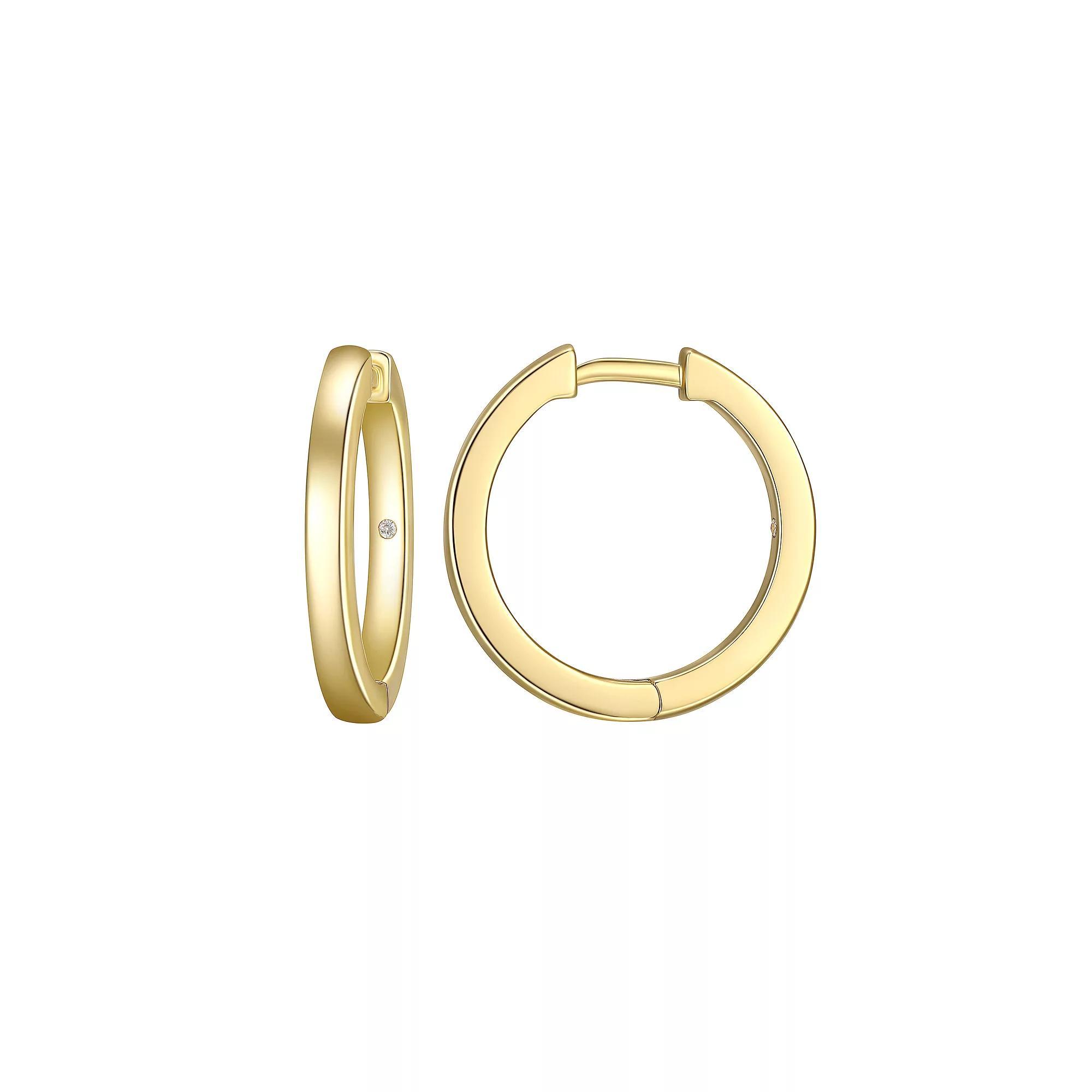 Sarafina Huggie Hoop Earrings, Women's, Gold Tone Product Image