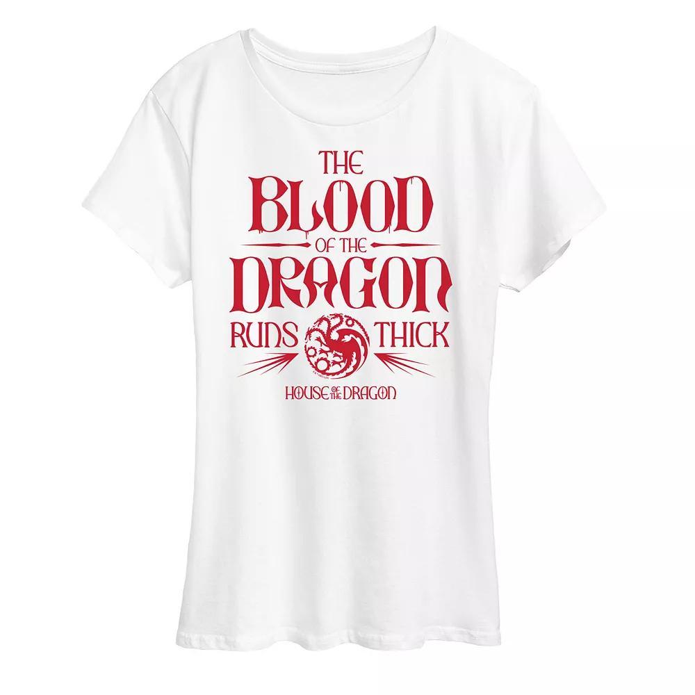 Womens House of the Dragon Blood Of A Dragon Graphic Tee Product Image