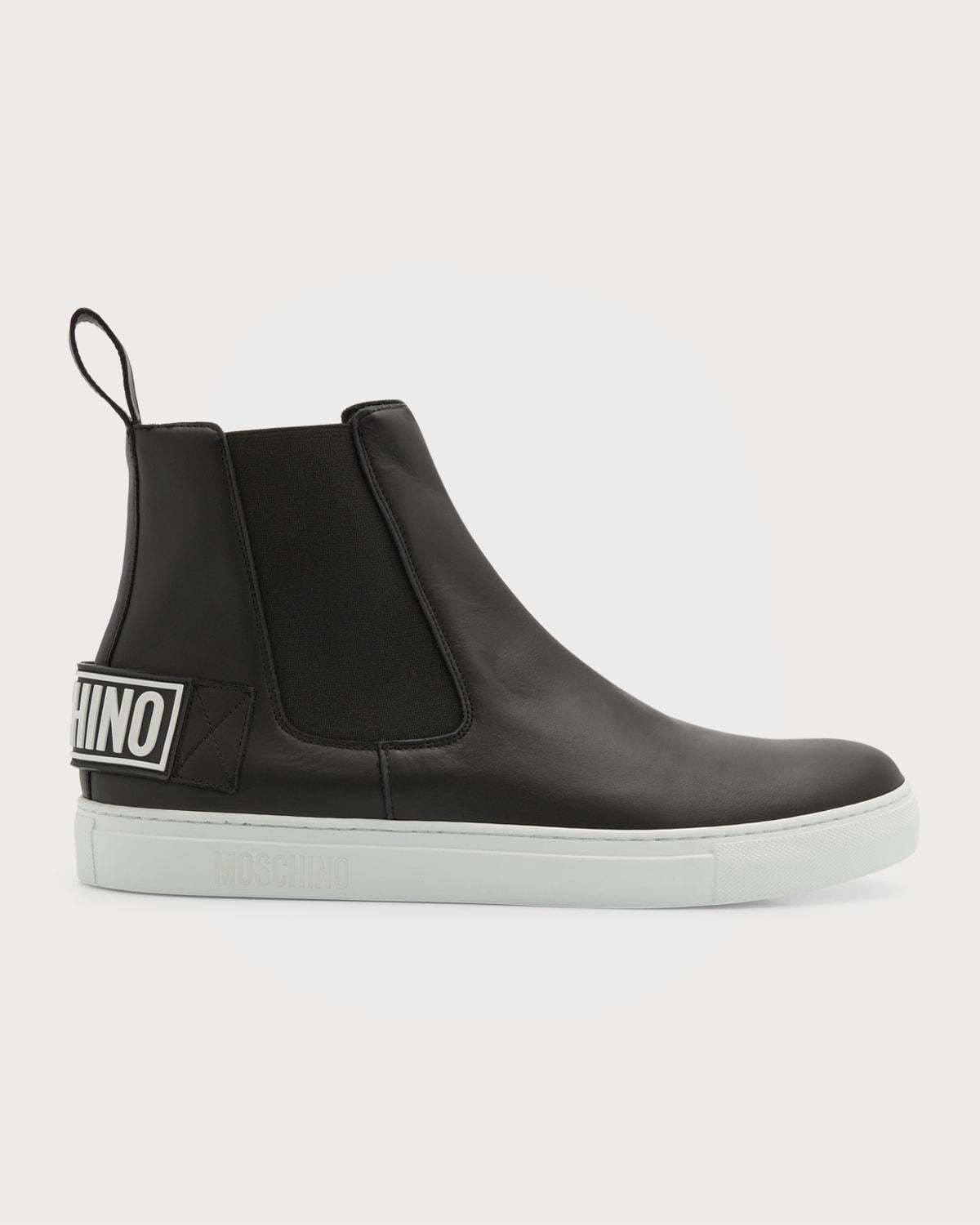 Mens Logo Leather Chelsea Boot Product Image
