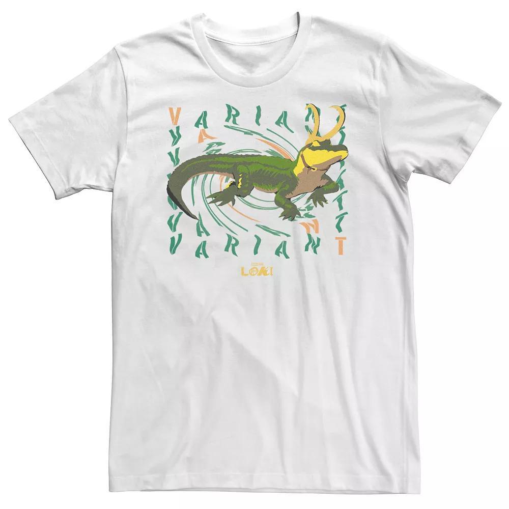 Big & Tall Marvel Loki Gator Poster Tee, Men's, Size: 4XL, White Product Image