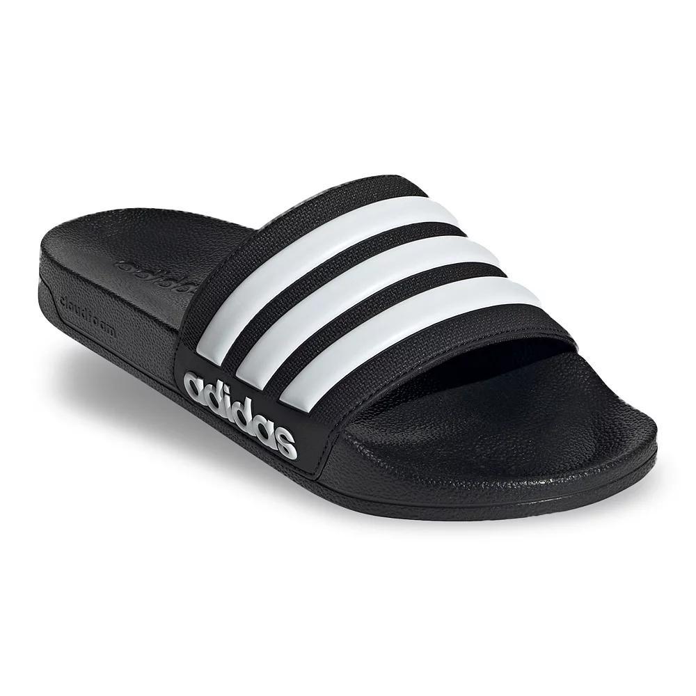 adidas Adilette Men's Slide Sandals, Size: 13, Black White Black Product Image