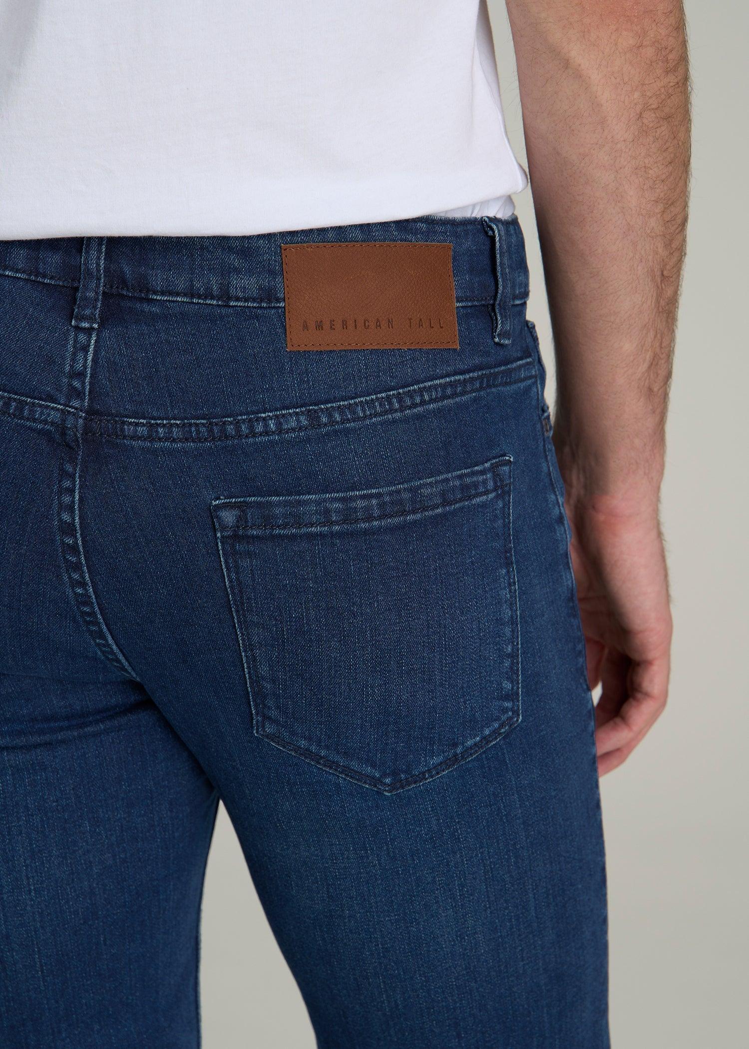 Dylan Slim Fit Jeans for Tall Men in Atlantic Blue Product Image
