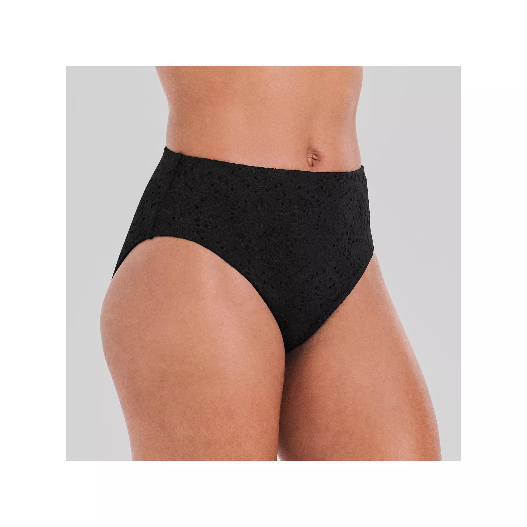 Women's Freshwater Compression Swim Bottoms, Size: XS, Solaria Paisley Green Product Image