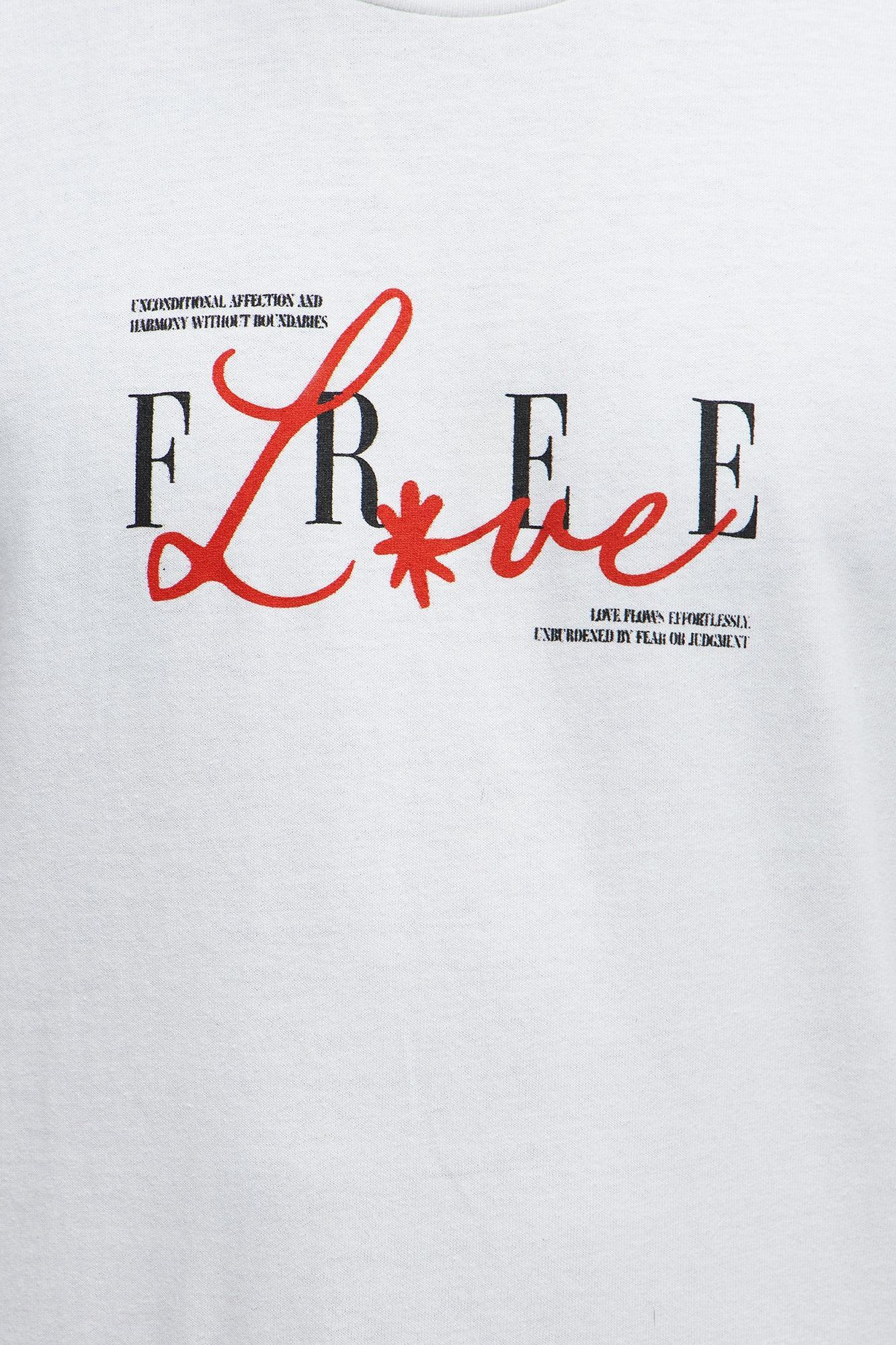 Free Love Dove Short Sleeve Tee - White Male Product Image