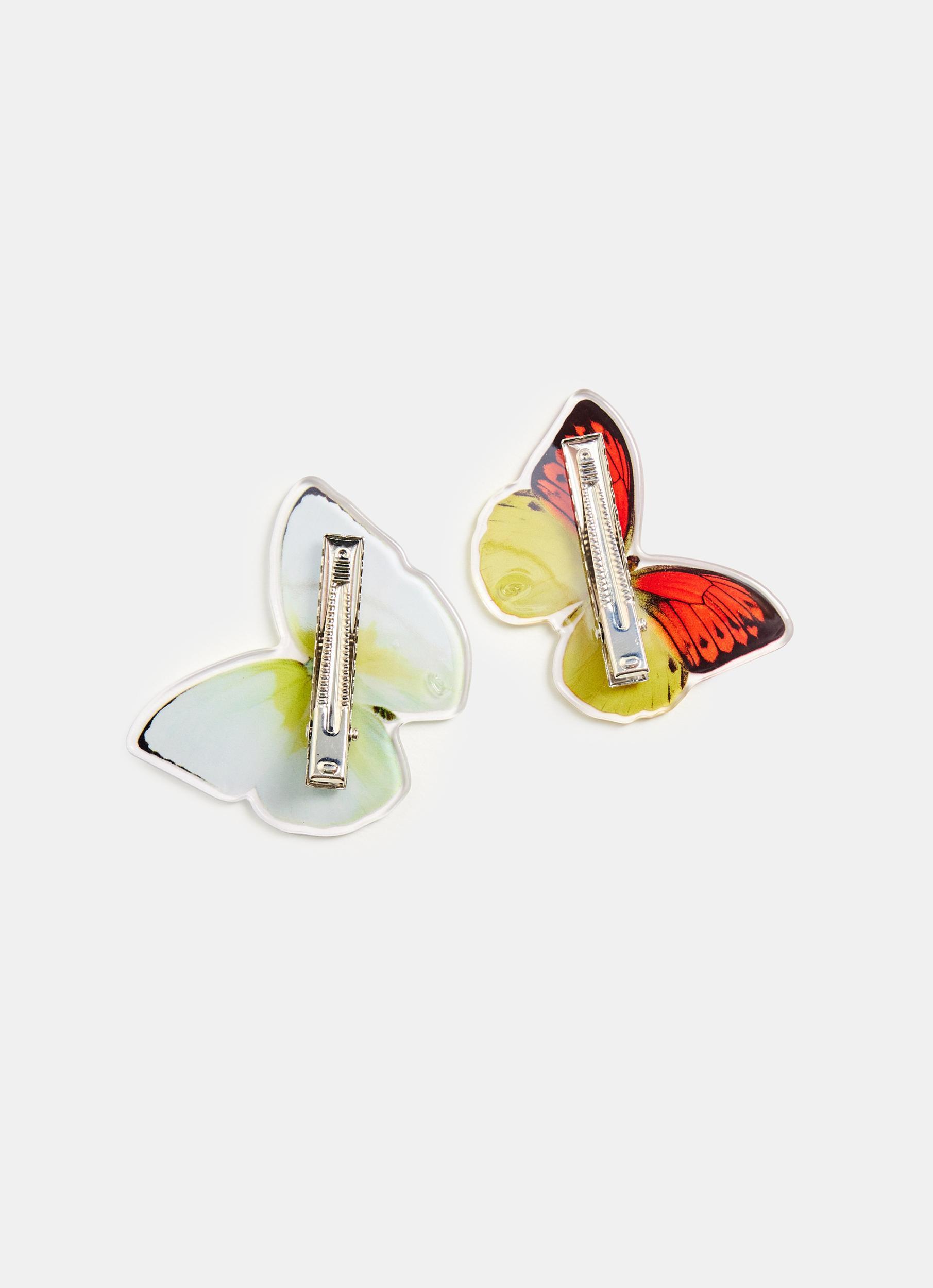 White and Yellow Butterfly Clip Pack Product Image