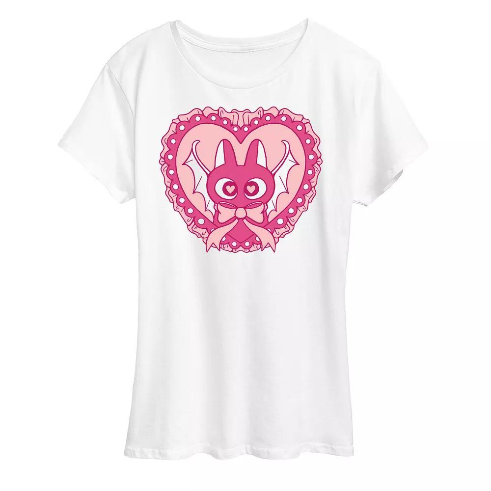 Womens Bat Cat Coquette Graphic Tee Product Image