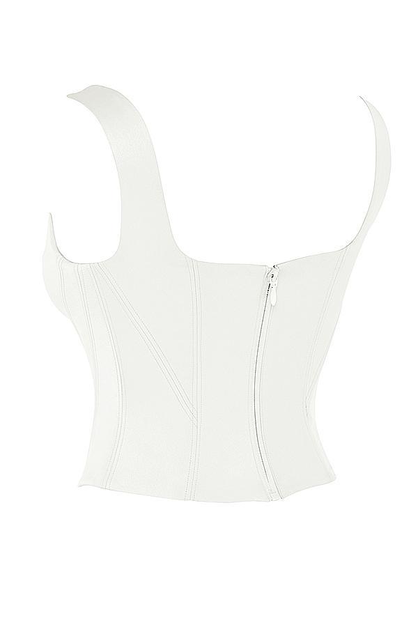 Rafa Ivory Satin Longline Corset Product Image