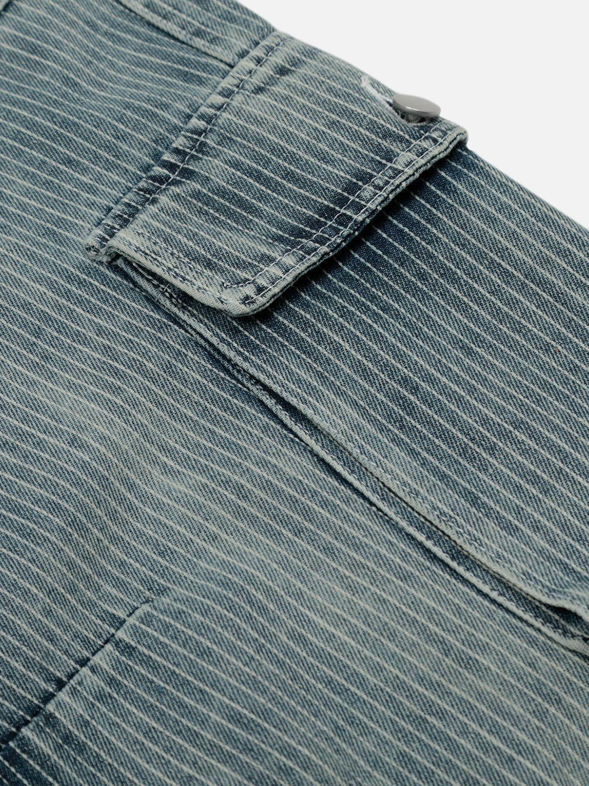 Aelfric Eden Stripe Multi Pocket Loose Jeans Product Image
