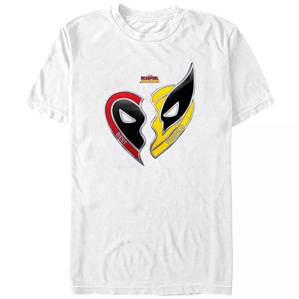 Big & Tall Marvel Deadpool & Wolverine Best Friends Graphic Tee, Men's, Size: 4XB, White Product Image